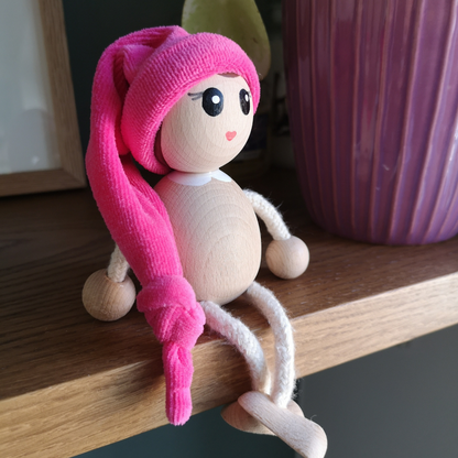 Bonnet sans Elka Fushia